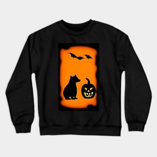 werebear and bat Crewneck Sweatshirt